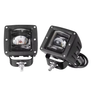 SAE Approved 3 Inch Fog Lamp Led for Offroad Driving 20W 2pcs Amber Square Car Lights for Front Bumper Waterproof 12V