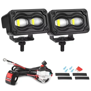 SAE J583 12V White Color Universal Offroad LED Fog Driving Lights Exterior Accessories