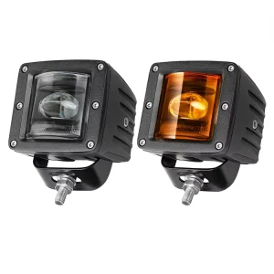 SAE J583 Approved Street Legal Compliant 3 Inch White Yellow Front Fog Pocket Lights LED Fog Lamps for Car Trucks