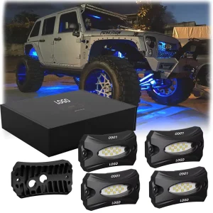 SEKO 12V Aluminum LED Rock Light Kit 207 6 8 Pod 6W ATV UTV Turn Signal Underbody Car Tuning Accessories 2 Year Warranty