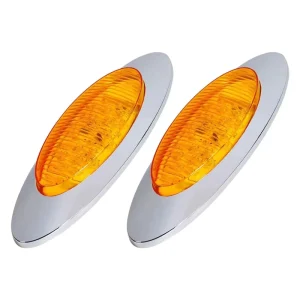 SEROK Fabricate 6.5inch 16LED Chrome Truck Side Marker Light E4 Electroplated Truck Indicator