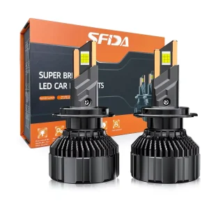SFIDA V18 12V 120W 6000K Laser Series LED Headlight Universal Fitment Long Lifespan H4 H11 Bulb Custom Packaging 50,000 Hours