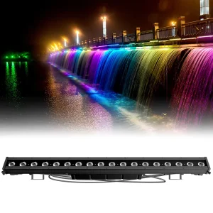 SHEHDS Waterproof LED 18x10W RGBLAC Wash Wall Lighting Outdoor Facade Building Exterior Lighting for Stage Party Club