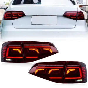SINDAR Auto Upgrade Modified LED Taillights Assembly for Volkswagen VW Jetta Sagitar Accessories Car Rear Light Parts