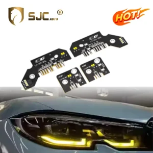 SJC Auto适用于宝马3系G20 G28 DRL模块改装的发光二极管日间行车灯黄色模块 (非激光)