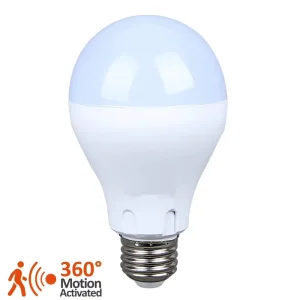 SKD Smart Microwave Motion Sensor LED Light Bulb A19 4W/7W E26/E27/B22 AC 110-220V Plastic Lamp Body Dimmable