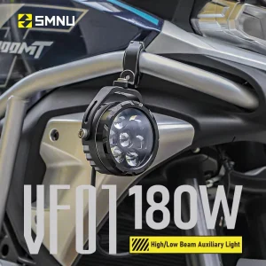 SMNU 90W 180W Front Motorcycle Auxiliary Spotlight LED IP67 Waterproof Headlight with 7 Lens for ADV