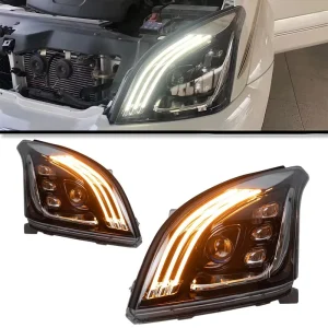 SXC for Prado FJ120 Dominating Headlight Assembly Modified LED Daytime Running Light 50W 24V 4000 Lm