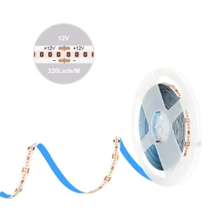 SXZM Purple Color 320Leds M 12V 24V 8MM Flexible Tape Light High Density Cob Led Strip for E Sport Game Room Bar Decor