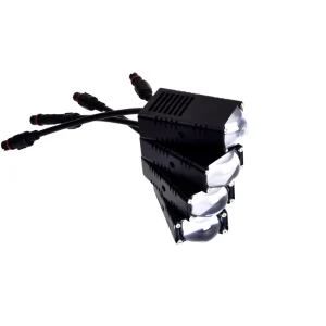 Senlo Car Accessories 25W LED Headlight Tri Color Auxiliary Lights LED Projector Lens Front Grille Light
