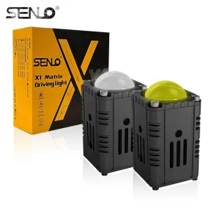 Senlo X1 Plus 50W Blue Lens Dual Color LED Headlights Motorcycle Lighting Systems Mini Driving Lights for Motorcycle Accessories