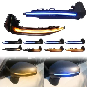 Sequential 2Pcs Turn Signal Light Dynamic Rearview Mirror Indicator Light for Audi A1 8X