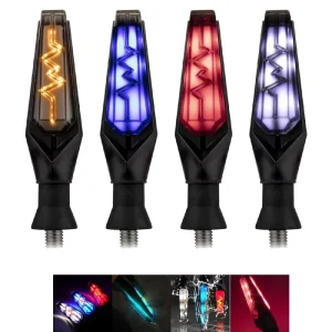 Sequential Flashing LED Brake Indicator Light for Motorbike Scooter DRL Turn Signal Motorcycle Lighting System