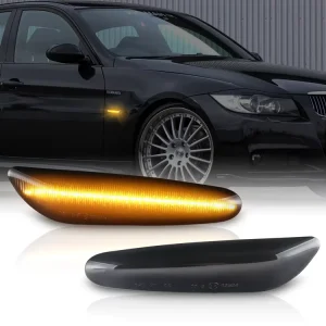 Sequential LED Turn Signal Light for BMW E60 E90 E46 E36 E81 E82 E83 E84 E87 E88 Side Repeater Marker Lamps Pack of 2