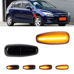Waterproof Amber LED Blinker Side Marker Signal Lights for Pro Ceed for I30 Elantra Sequential Indicator