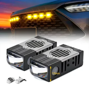 Shockproof High Lumen Strobe White Yellow Beam Fog Driving Light LED Spot 3inch Projector with Bracket for Car Truck