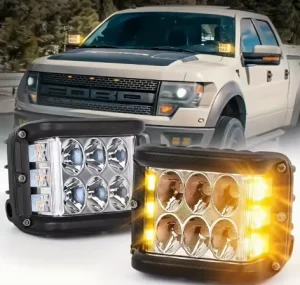 Side Emitting 36W 12V Car LED Pod Light Three Sided Illumination Ultra Bright Auto Exterior Lights Car Accessories