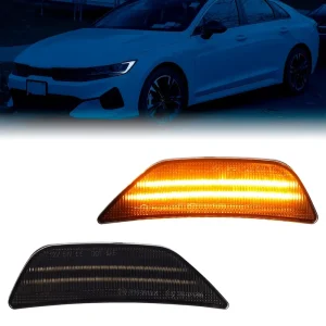 Side Marker Fender Flare Lights for Kia K5 Ex GT-Line Lx Lxs LED SideMarker Double Row Smoke Indicator Bulb Car Lamp Lighting
