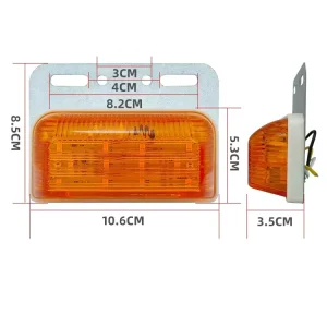 24V Car LED Sidelight Truck Side Signal Truck Lorry LED Car Warning Lights