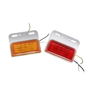 Side Marker Lights Car External Lights Squarde Warning Tail Light Auto Trailer Truck Lorry Lamps