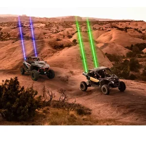 Side by Side Lights RGBW UTV Laser Whip Lights Auxiliary 40W UTV LED Accent Lighting for UTV Accessories