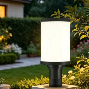 Simple Contemporary Design Waterproof Ip44 Exterior Led Bollard Light for Garden Patio Yard Outdoor Pillar Light
