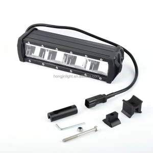 Single Row 7D 40W IP67 Waterproof 6000K Super Slim LED Offroad Work Light Bar 10” 42” Yellow Clear Lens 10 30V