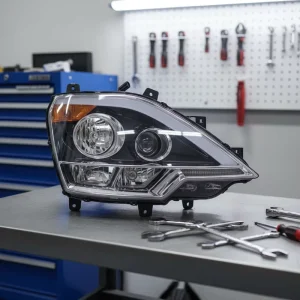 Sinotruk HOWO NX 8X4 Left Front Headlight New 400HP LED IP65 Waterproof OEM Replacement Model Cab Spare 100% Tested