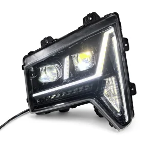 Sinotruk Howo MAX Matrix LED Headlight Assembly YG9525720011 Black Housing Truck Front Lamp Auto Parts