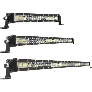 Slim 24V 10/20 Inch Spot Flood Combo Beam LED Light Bar IP67 Waterproof 30000 Lumens Diecast Aluminum Housing