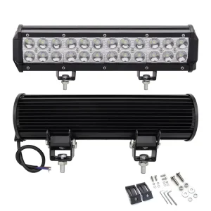 Slim White DRL LED Driving Light Bar Emergency Warning IP67 Waterproof Diecast Aluminum Housing for Offroad 4X4 Trucks