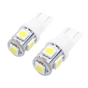 Small Car LED Bulb T10 White LED 5050 5smd Wedge Light Bulb 168 2825 12V for Stock Interior Reading Dome Lamp License Plate Bulb
