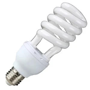 Small Medium Large Half Spiral Three Color Energy Saving Fluorescent Light Bulb Factory Yellow