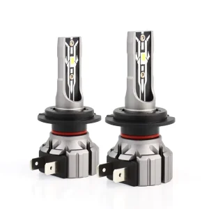 Small Size 4000lm 12V Fanless E2 H10 9005 9006 9012 H4 H7 H8 H11 LED Car Motorcycle Fog Light Lamp Headlight Bulb