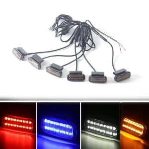 Small Yellow LED Fog Light RGB Multi Color Strobe Universal Wireless Remote Control Exterior Accessory for Off Road Pickup Truck