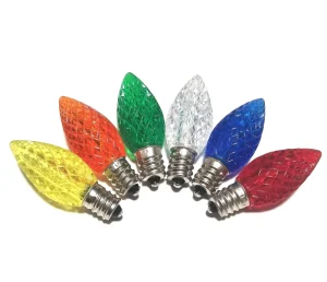 Smart AC Power Supply Replacement LED C7 Bulb for Christmas Decoration