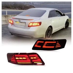Smoke LED Tail Lights for American Toyota Camry SE XSE LE Sequential Rear Lamps Assembly