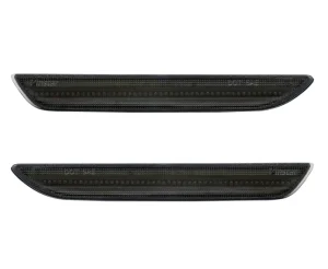 Smoke Lens 2x Rear Red LED Side Marker Lamp for Ford Mustang