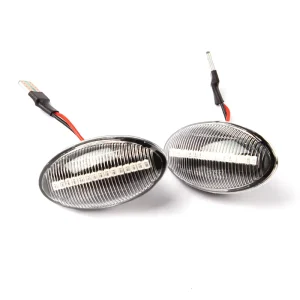 Smoked Flowing Sequential LED Dynamic Side Marker Signal Light for MINI R50 R53 Amber Side Turn Signal Lamps