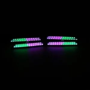 Smoked Lens LED Double Row Side Marker Lamps for Ford Mustang