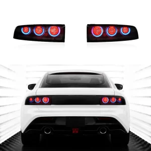 Smoked Lens Sequential LED Tail Light Kit for Nissan Z RZ34 400Z RGB Plug and Play 6000K RGB Reverse