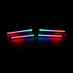 Smoked RGB Flow Series Illuminated LED Side Marker Lights for Dodge Challenger