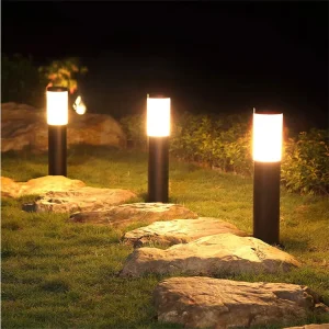 Solar Lights Outdoors Lamp LED Floor Street Light IP65 Waterproof With On Off for Garden Yard Backyard Driveway Patio Lawn