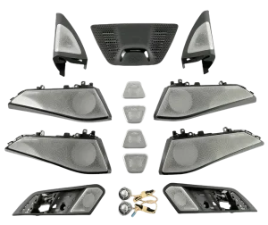 Soonma 12V Car LED Ambient Light Glow Tweeter Cover Lighting Trim Speaker Decorative Horn Panel for G05 G06 G07 X5 X6 X7