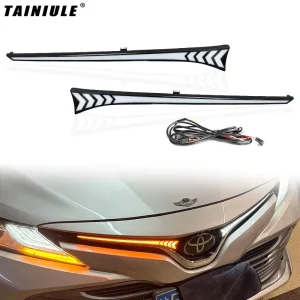 Special LED Front Through Light Modification Front Grille Connection Light Flow Light Running Light for Toyota Camry