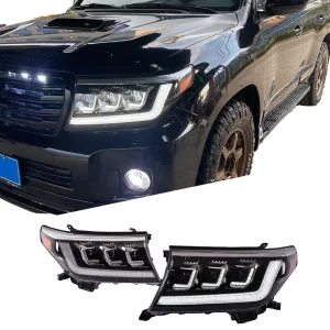 Specifically for Land Cruiser Headlight Assembly Retrofit Sequential Turn Signals LED Daytime Running