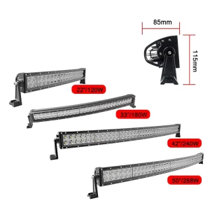 Spot Beam LED Light Bar Offroad Mixed White Orange Driving Lamp Combo Flood Beam LED Work Lights