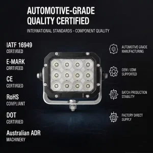 Spot Beam Worklight ATV LED Light Site Lighting Solution Die cast Aluminum Heavy Equipment Light