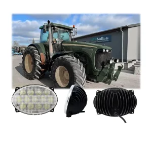 Spot Flood Beam Oval LED Headlights for Tractors RE181964 RE205360 65W