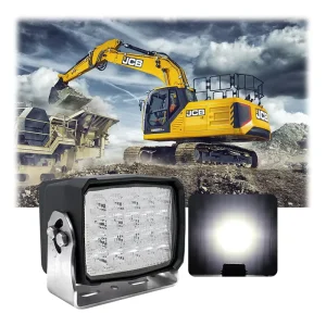 Spot Flood ECE R10 12 24V Off Road Light Square Anti vibration 100W LED Work Light for Mining Industry SUV